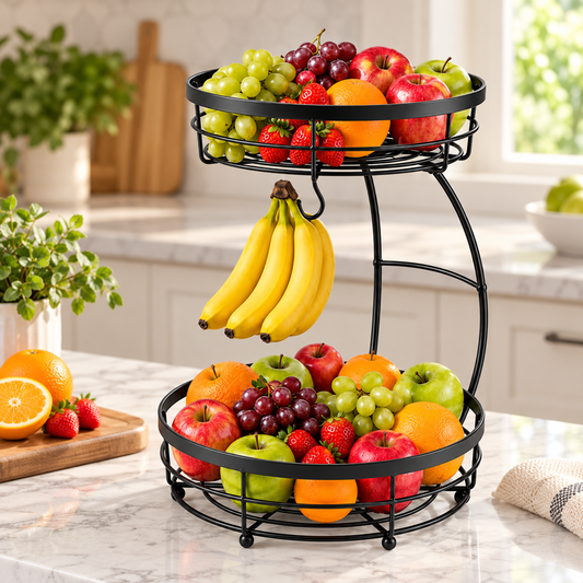 2-Tier Fruit Basket Organizer