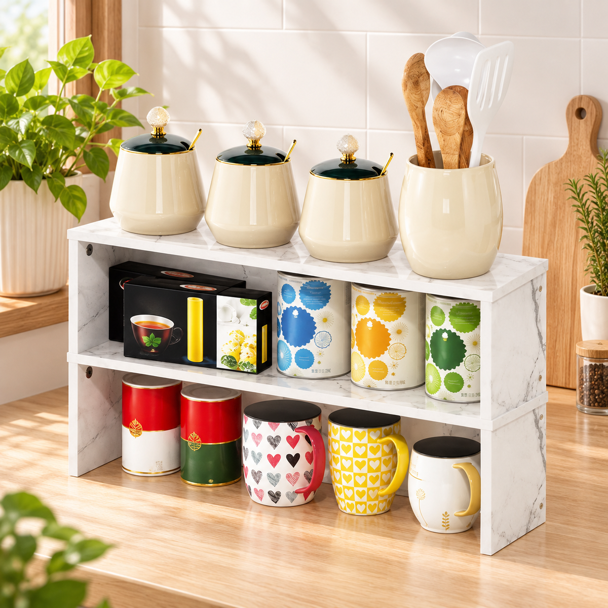 2-Tier Kitchen Countertop Organizer