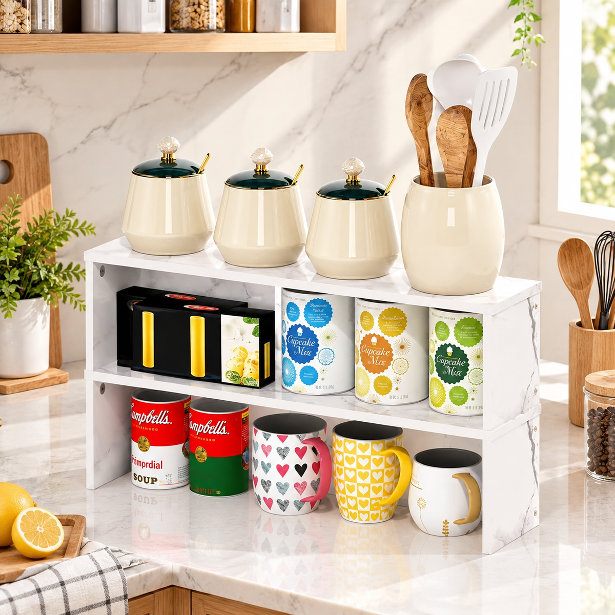 2-Tier Kitchen Countertop Organizer