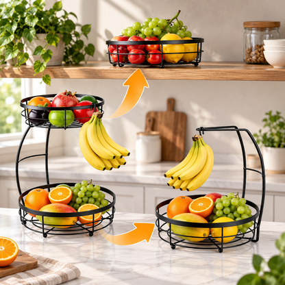 2-Tier Fruit Basket Organizer