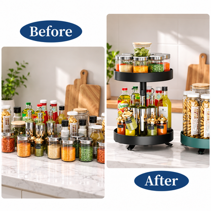 2-Tier Rotating Spice Organizer