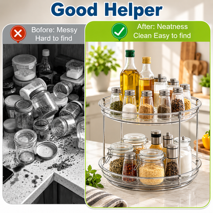 2-Tier Rotating Storage Organizer