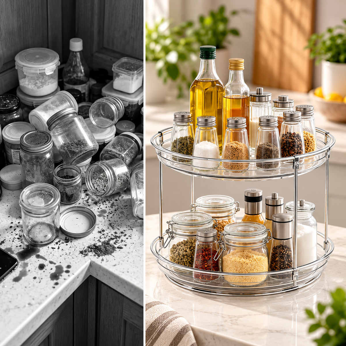 2-Tier Rotating Storage Organizer