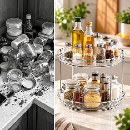 2-Tier Rotating Storage Organizer
