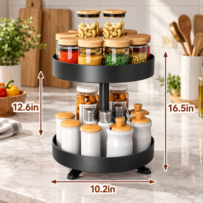 2-Tier Rotating Spice Organizer