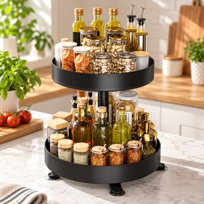 2-Tier Rotating Spice Organizer