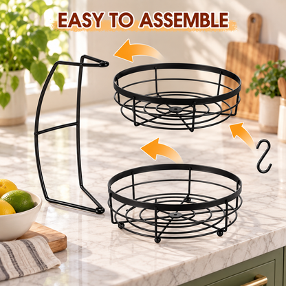 2-Tier Fruit Basket Organizer